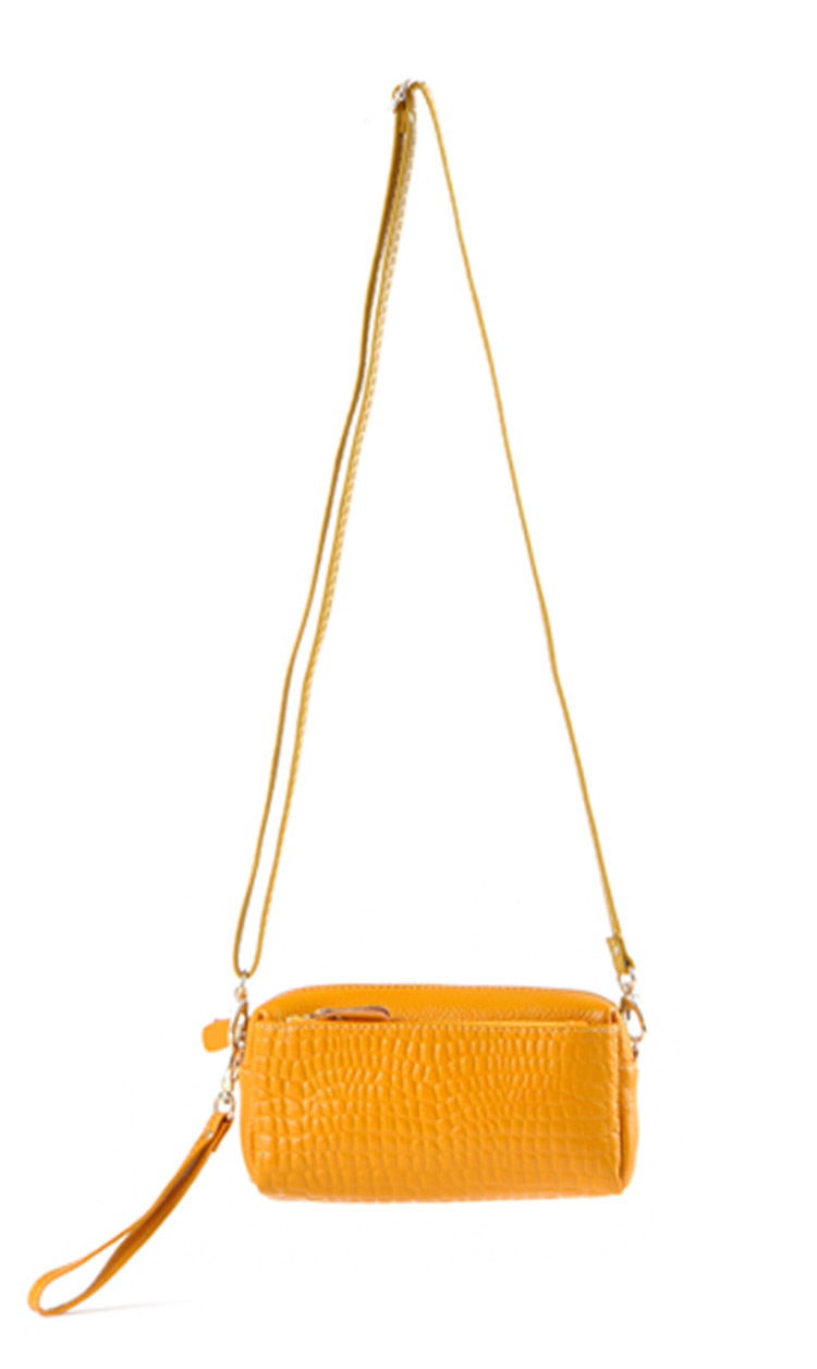 Neue Damen Steinmuster Abendtasche VollrindLeder Präge Wristlet Geldbörse Taschen Schulter Messenger