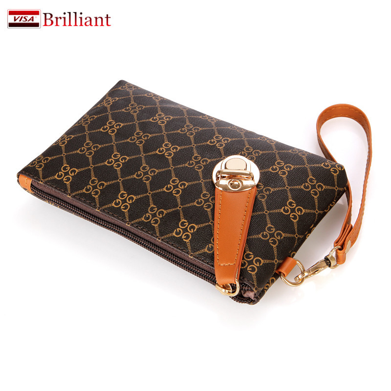 Damen armbänder designer marke Geldbörse plaid pvc armband Geldbörse carteira feminina portefeuille Handtasche