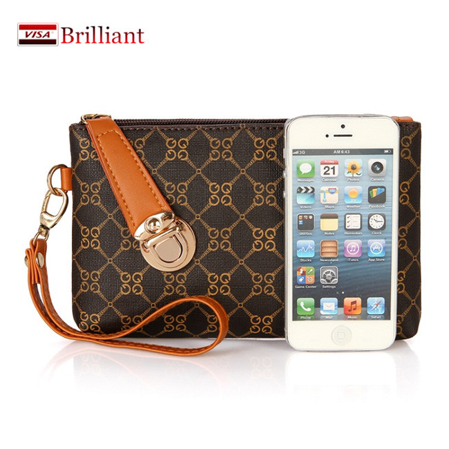 Damen armbänder designer marke Geldbörse plaid pvc armband Geldbörse carteira feminina portefeuille Handtasche
