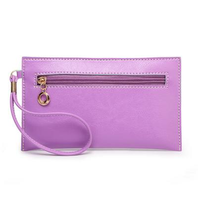 Neue Candy Farbe Pu Leder Damen Wristlets Clutch Taschen Designer Damen Geldbörse Handtaschen