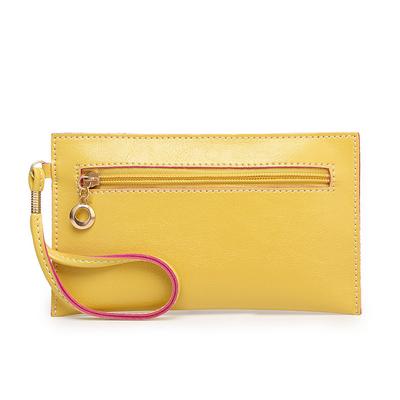 Neue Candy Farbe Pu Leder Damen Wristlets Clutch Taschen Designer Damen Geldbörse Handtaschen