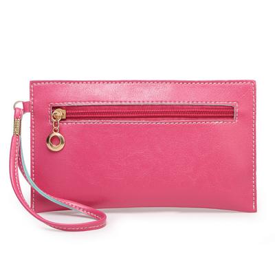 Neue Candy Farbe Pu Leder Damen Wristlets Clutch Taschen Designer Damen Geldbörse Handtaschen
