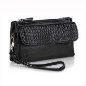 Großhandel spitzenqualität Damen echt Leder armband abend kupplung weiblichen Handtasche messenger bags