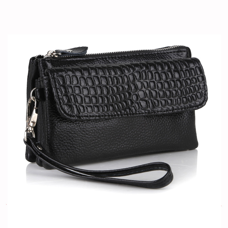 Großhandel spitzenqualität Damen echt Leder armband abend kupplung weiblichen Handtasche messenger bags