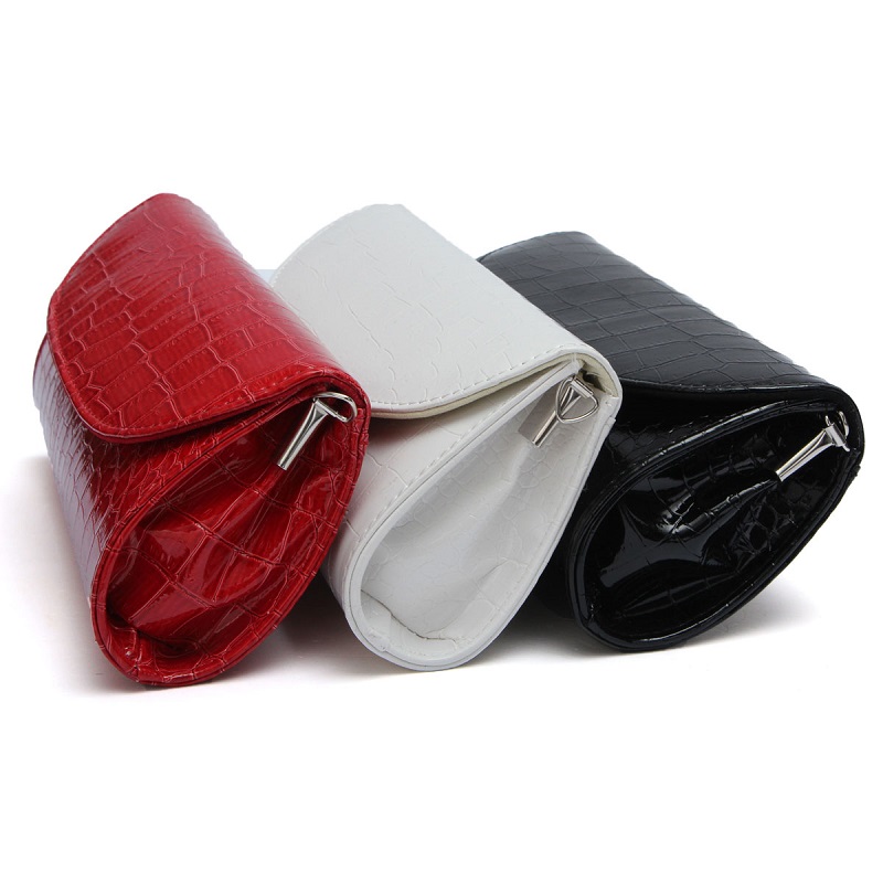 Damen Abendtaschen Clutch Wristlet Steinmuster Handtasche Leder Messenger Geldbörse Mode Tasche Taschen