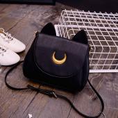Vogue sommer Begrenzte Sailor Moon Tasche Damen Handtasche Schwarze Weiße Katze Luna Mond Damen Messenger