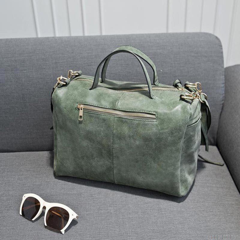 Winter Stil Große Damen Frosted Handtasche Vintage Damen Umhängetasche Moto Tasche Mode Umhänge