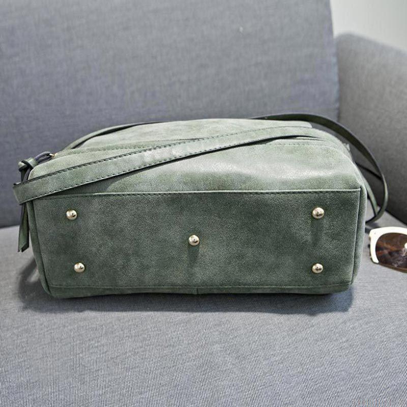 Winter Stil Große Damen Frosted Handtasche Vintage Damen Umhängetasche Moto Tasche Mode Umhänge