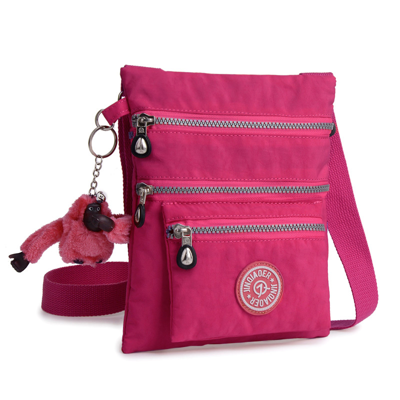 Original Damen Dame Nylon wasserdichte Umhängetasche Multifunktions Reißverschluss Messenger Reise