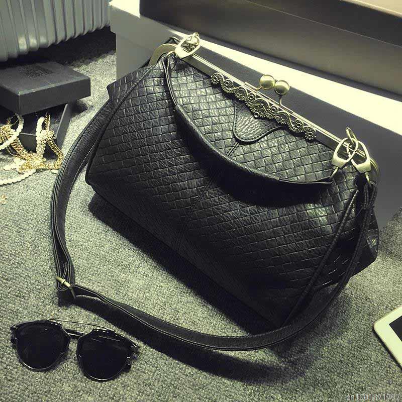 Mode Weben Damen Tasche Retro Damen Umhängetasche Einfache Medium Umhängetasche Damen Umhänget
