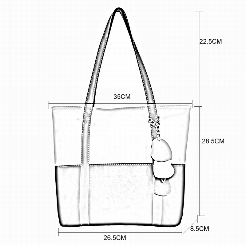 Mode Pu Leder Damen Casual Tote Designer Dame Große Tasche Löwenzahn Handtaschen Taschen Einkaufstasche Neue