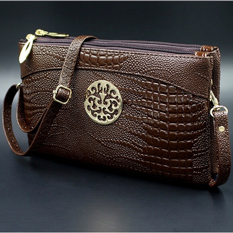 heißer verkauf neue stil doppel Reißverschluss PU Messenger bags Weichen Damen Handtasche 5 farben Mode