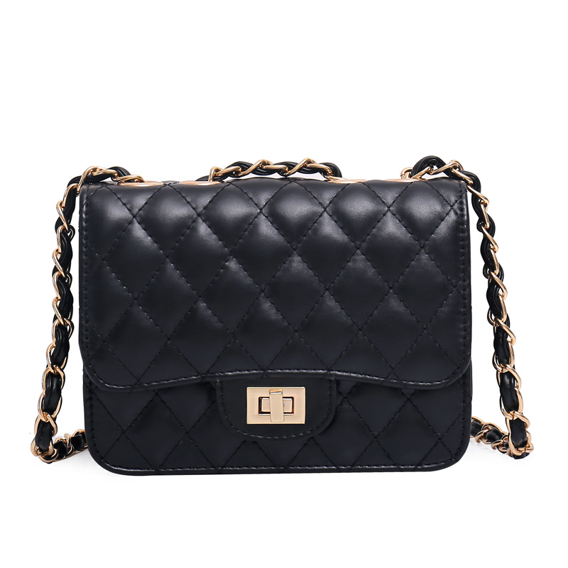 neue Kette Damen Umhängetaschen fashion marke weiblichen gold Leder Handtasche mini Umhängetasche