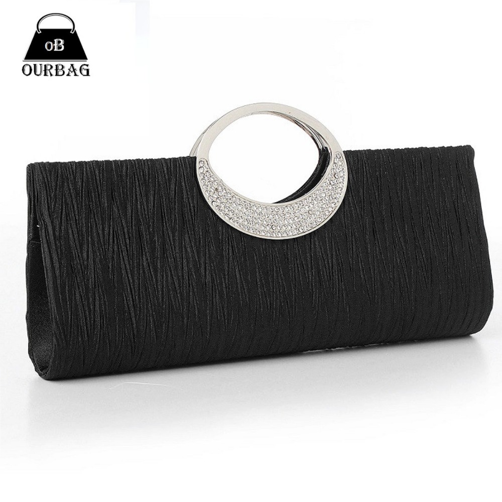 Mode Abendtaschen Handtasche für Elegante Damen Dame Neuen Stil Satin Kristall Clutch Bolsa Feminina