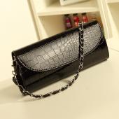 Heißer Designer Mädchen Abend Clutch Taschen Für Damen Crocodile Handtasche 3 Farben tropfen