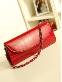 Heißer Designer Mädchen Abend Clutch Taschen Für Damen Crocodile Handtasche 3 Farben tropfen