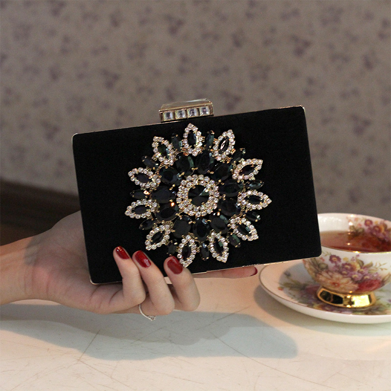 neue Einseitig Sonne Diamant Kristall Abendtaschen Kupplung Tasche Hot Styling Tageskupplungen Dame Hochzeit Damen