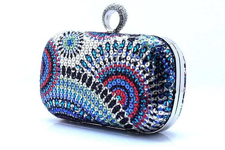 neue Damen Kupplungs knöchel Schellt Abendtasche Damen Party Hochzeit Braut Mode Brieftasche Tag Kupplung Make Up