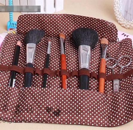 Vintage bleistift rollen Eleganten Stil make up Damen mädchen Leinwand stift Schminktasche für studenten kind