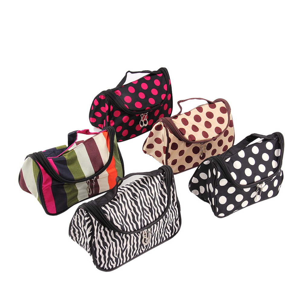 1 stück Neue Dot Kulturbeutel Kosmetiktasche Kosmetik etui große kapazitäts bewegliche Damen verfassung