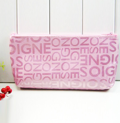 kundenspezifische gestreifte make up Tasche werbegeschenke weiblichen Koreanischen Kosmetischen eintritt paket