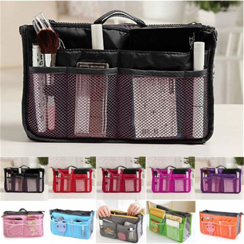 Damen Make Up Veranstalter Tasche Handtasche Große liner Reise Einsatz Dame Casual Kosmetiktasche Reisetasche