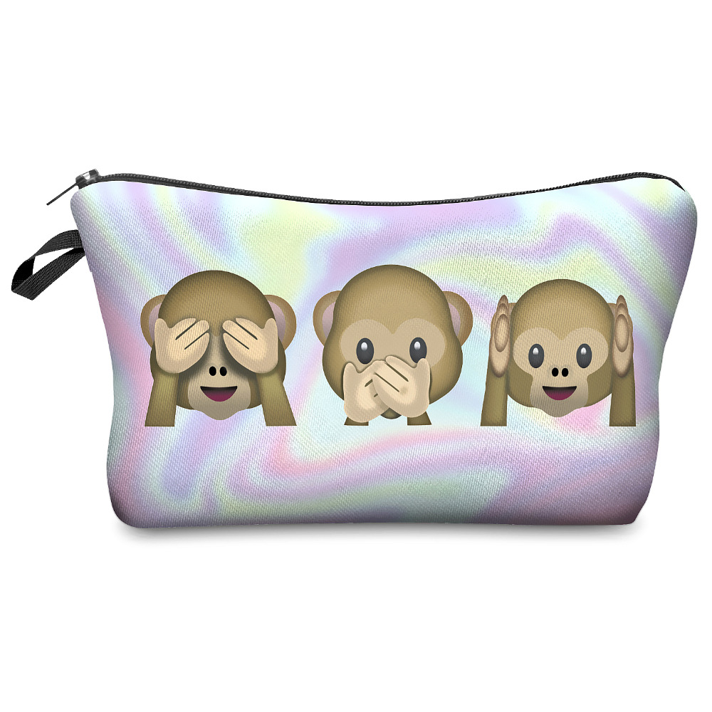 3D Druck Make Up Taschen Mit Multicolor Muster Nette Kosmetik Pouchs Für Reise Damen Beutel Damen KosmetikTasche