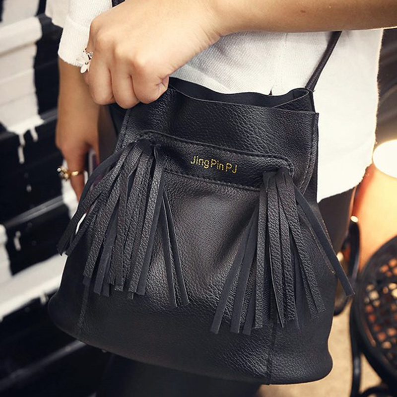 neue Damen fransen eimer Umhängetasche