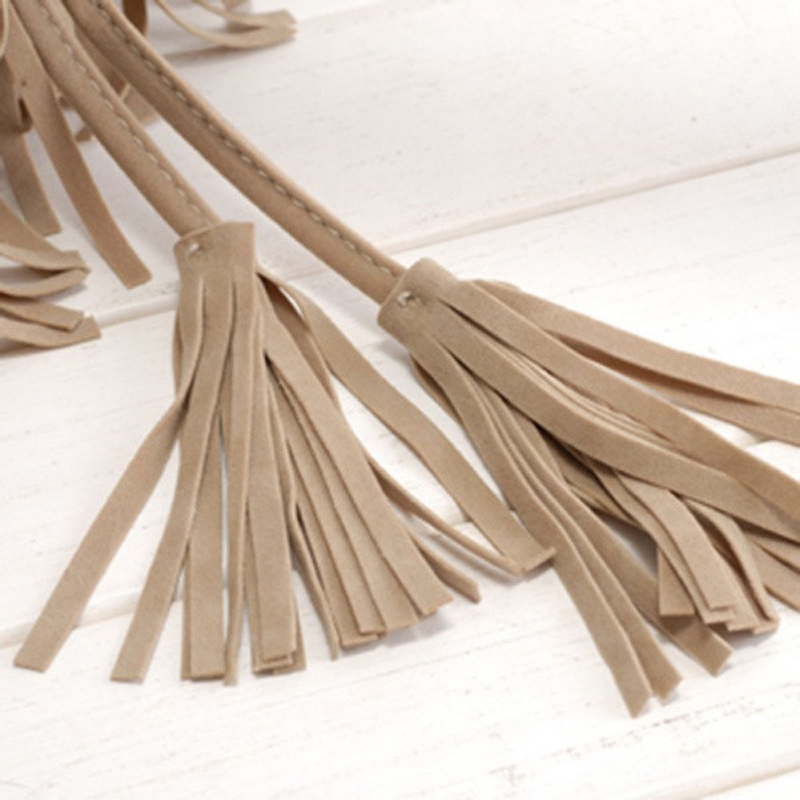 WildLeder Kordelzug Eimer Tasche Damen Handtasche Faux Fringe Quaste Schulter Crossbody Umhängetasche