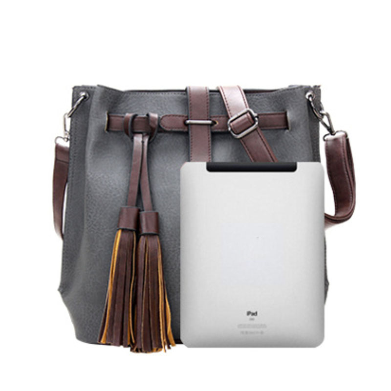 Neue Damen Messenger Bags Pu Leder Damen Handtaschen Eimer Tasche Vintage Designer Umhängetasche Damen