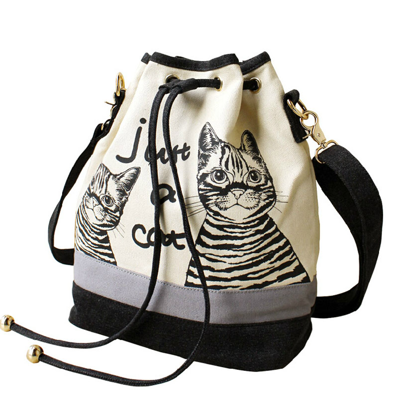 Damen Taschen Spanisch Leinwand Eimer Tasche Handtasche Mode retro Leinwand Damen Umhängetasche Vintage print