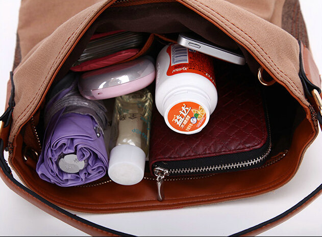 BRITISCHEN KUNSTLeder LEINWAND üBERPRüFEN PLAID EIMER Tasche FüR Damen Mode Designer Handtaschen