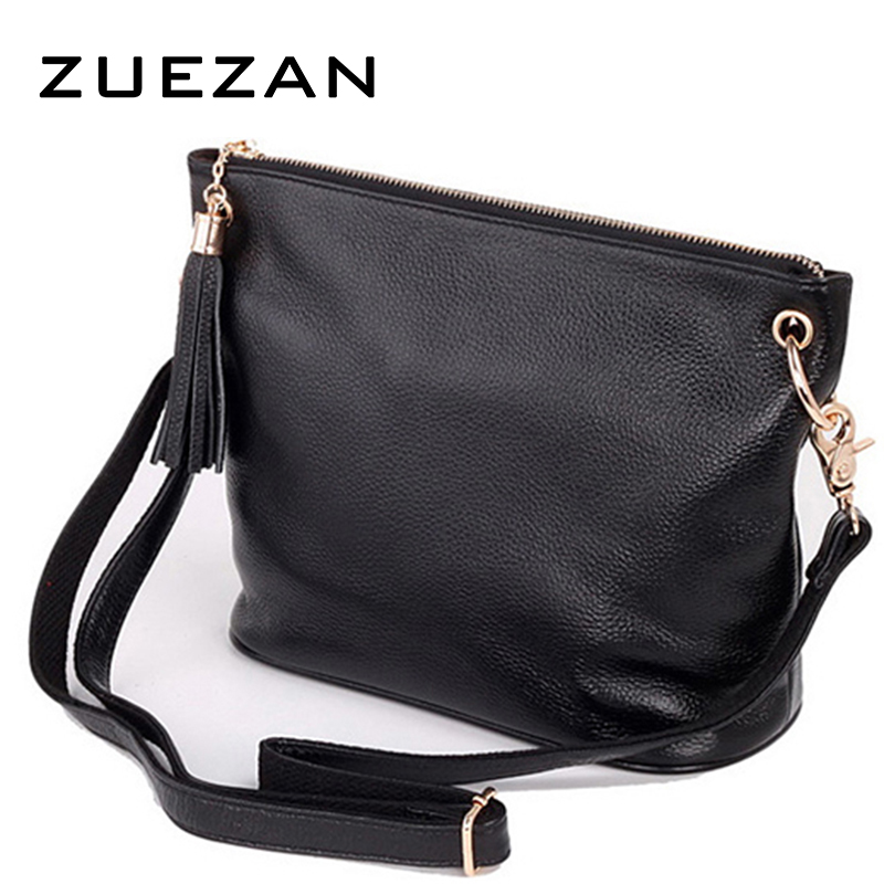 HEIßE Damen Echtes Leder (TOP schicht) real rindLederHandtasche Retro Quaste Ketten schulter crossbody Messenger
