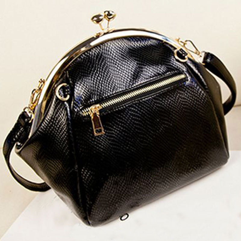 neue Mode luxus Damen Handtasche Schultertasche pu Leder Schwarz muschel bag berühmte designer vintage Damen