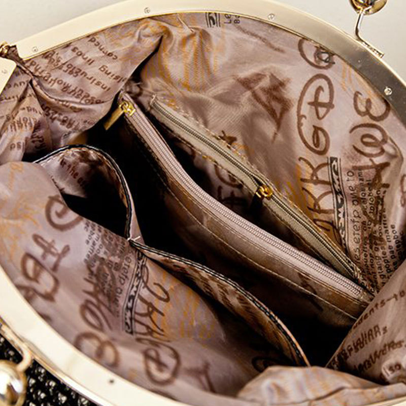 neue Mode luxus Damen Handtasche Schultertasche pu Leder Schwarz muschel bag berühmte designer vintage Damen