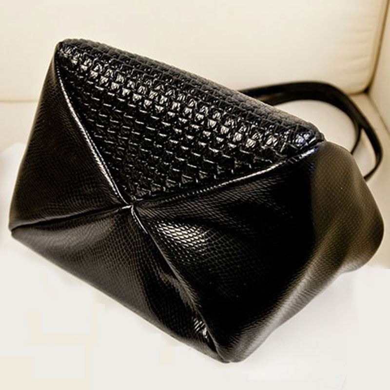 neue Mode luxus Damen Handtasche Schultertasche pu Leder Schwarz muschel bag berühmte designer vintage Damen