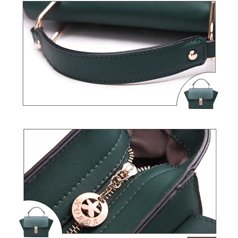 Neue Mode Damen Marke Designer Inspire Umhängetaschen Trapeze Ohren Smiley Schaukel tricolor Schloss Promi