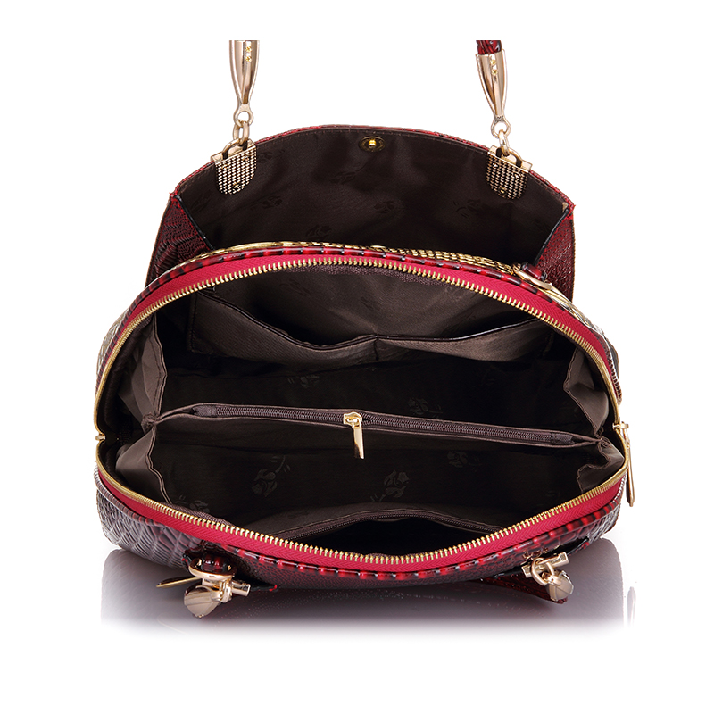 Neue mode Damen shell Tasche hohe qualität designer geprägte Handtasche krokoprägung pu Leder tote tasche