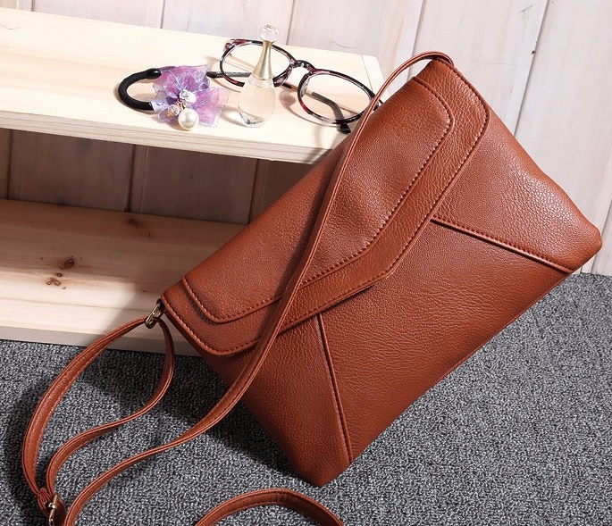 Damen Leder Umhängetasche Handtaschen Schulter Umhängetasche Mode Vintage Kleinen Umschlag Taschen Kupplung