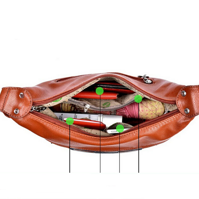 Damen messenger bags Damen Handtasche Taschen Knödel Leder Schultertasche Crossbody Taschen weiblichen