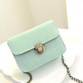 Neue Mode Damen Messenger bags Kette Umhängetasche Pu Leder Candy Farbe Crossbody Mini Tasche Reine Farbe