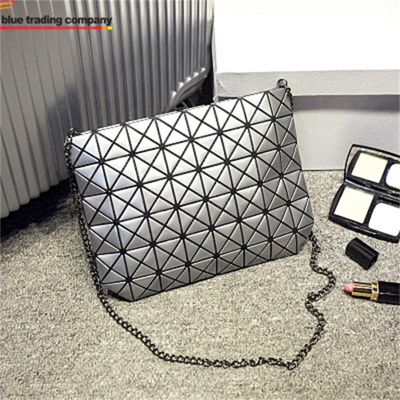 Japanische berühmte Marke Mode Geometrie PU Leder Schultertasche Einkaufstasche Handtasche Tote Geldbeutel