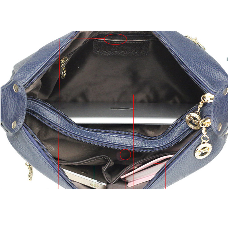 Neue ankunft echt echtem Leder doppel messenger bags Damen crossbody marke Tasche langen riemen kleine bolsa feminina