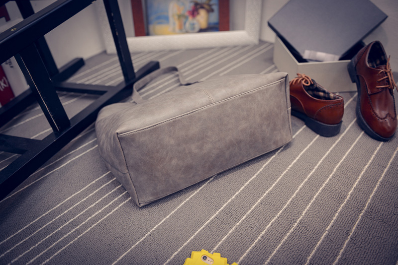 Damen Tasche mode Damen Leder Handtasche kurze Umhängetaschen grau schwarz große kapazität luxus