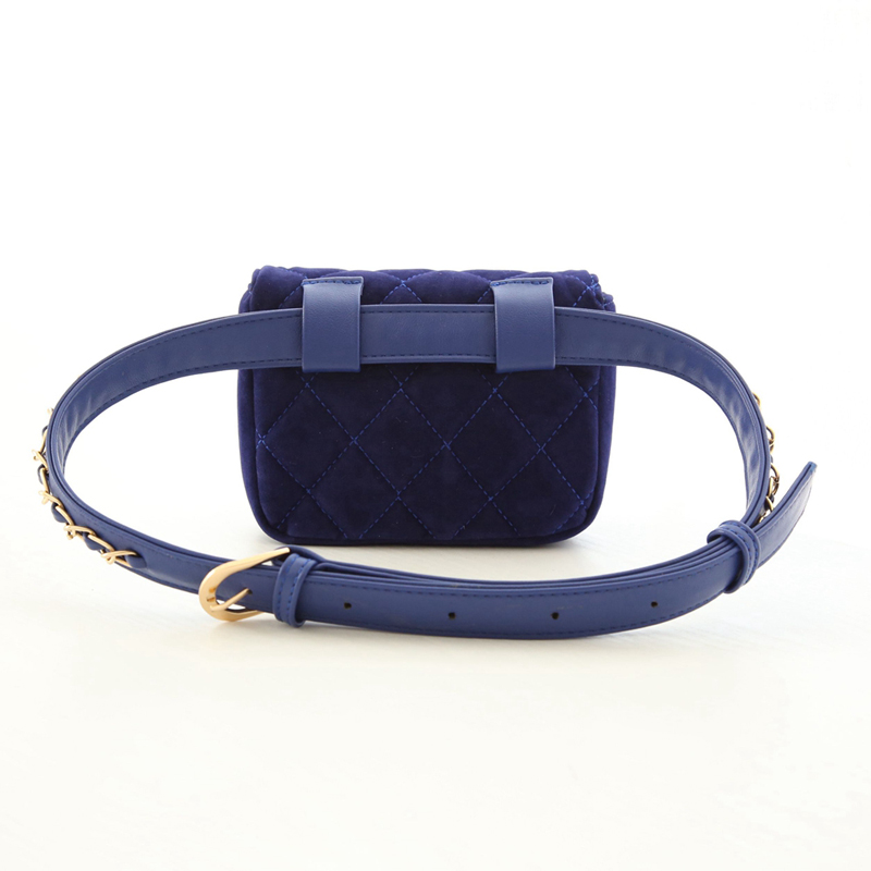 Neue Nette Damen Taille Gürtel Tasche ModeKette Gürteltasche Plaid Kleine Damen Tasche Reisetasche Trunk Bag