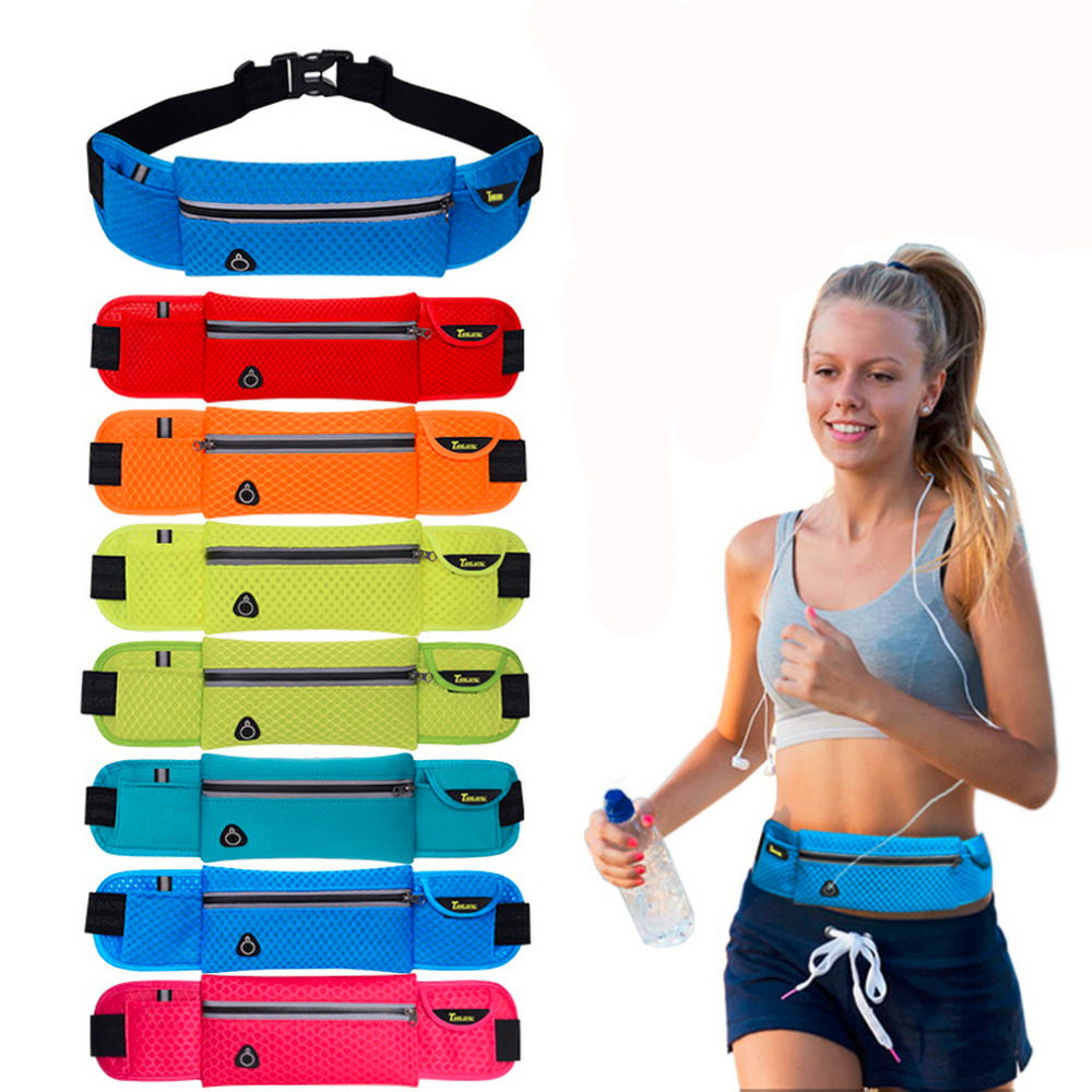 Anti theft Schlanke Laufhose Handy Brust Taille Gürteltasche Sport Läuft Tasche