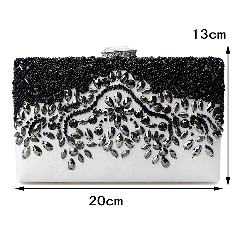 Neue Damen diamanten luxuriöse top Abendtaschen clutch messenger schulter Kette Handtaschen mit acryl Geldbörse