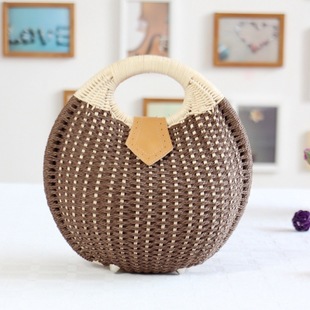 LALA IKAI Snail Nest Tote Handtasche Sommer Strand Taschen Kleine Marke Tasche Damen Straw Taschen Damen Handtasche