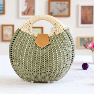 LALA IKAI Snail Nest Tote Handtasche Sommer Strand Taschen Kleine Marke Tasche Damen Straw Taschen Damen Handtasche