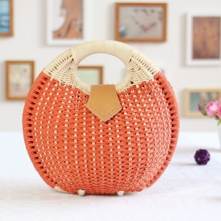 LALA IKAI Snail Nest Tote Handtasche Sommer Strand Taschen Kleine Marke Tasche Damen Straw Taschen Damen Handtasche